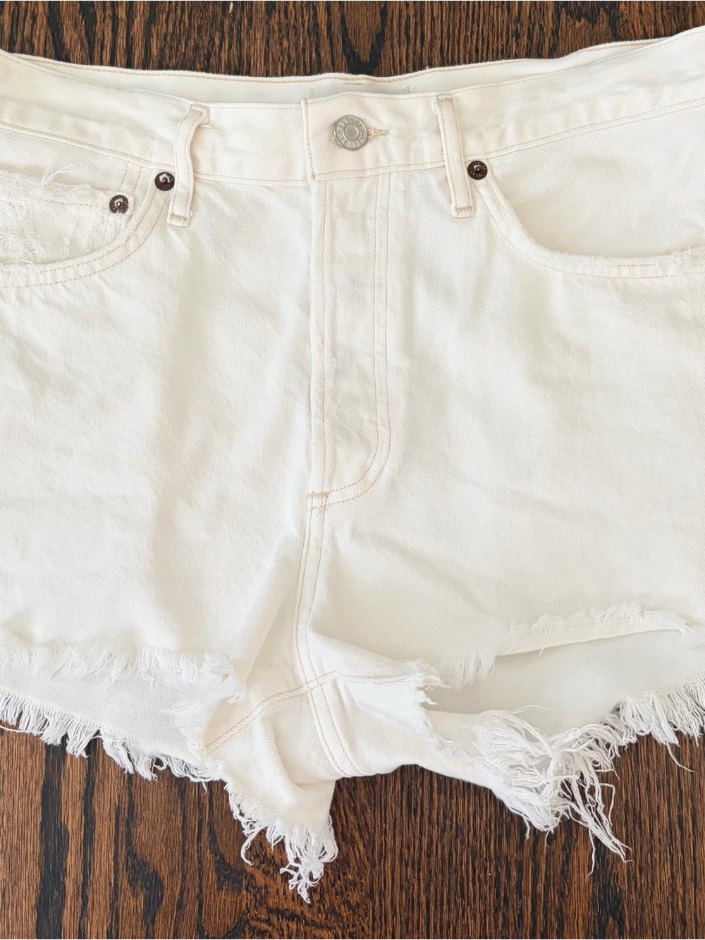 AGOLDE Parker Vintage Loose Fit Cutoff white, size 27